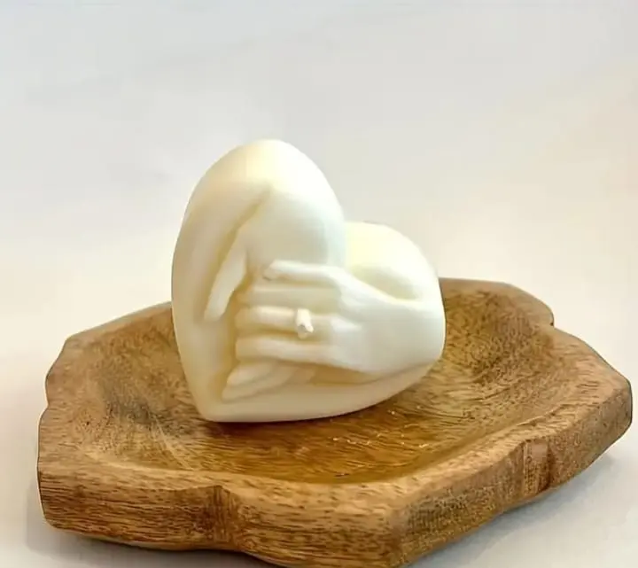 Hand Heart Candle